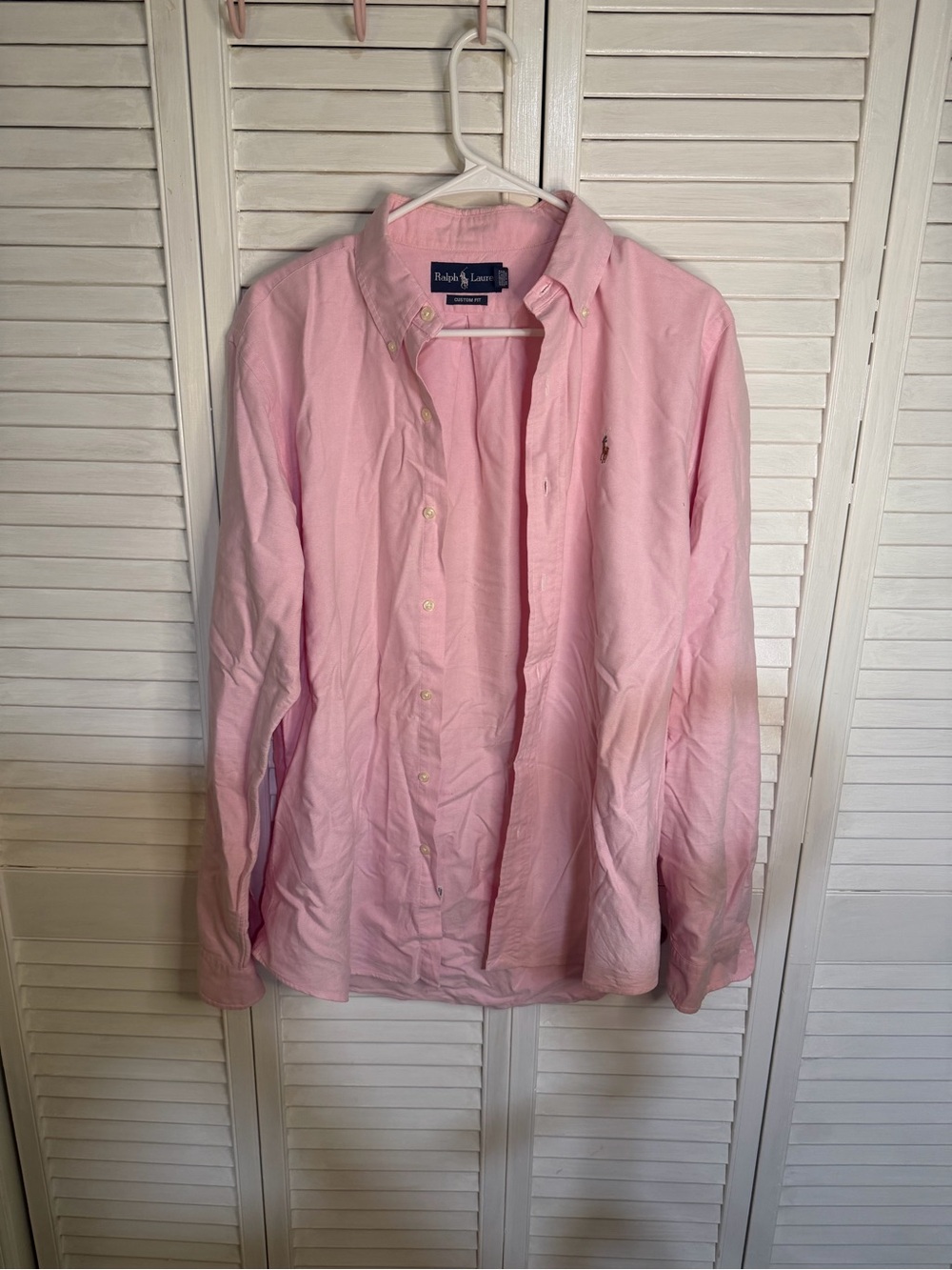 Ralph Lauren Light Pink Button-Down Oxford Shirt - Men's